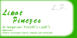 lipot pinczes business card